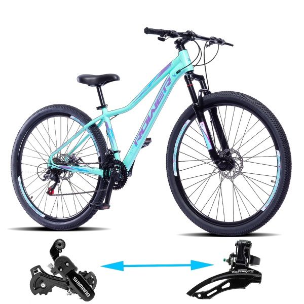 Bicicleta Rower Queen 24v Shimano Aro 29 Azul