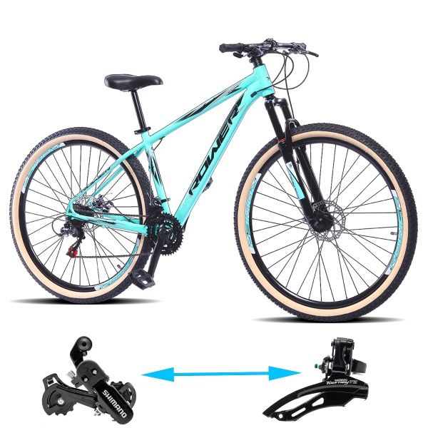Bicicleta Rower X Lite 24v Shimano Aro 29 Azul Claro